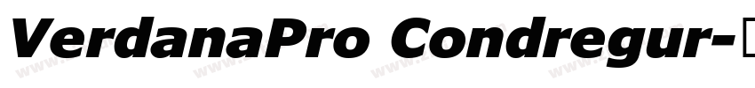 VerdanaPro Condregur字体转换